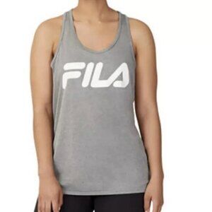 Fila Women's Biana Gray Training Racerback Tank Top Shirt Size Small